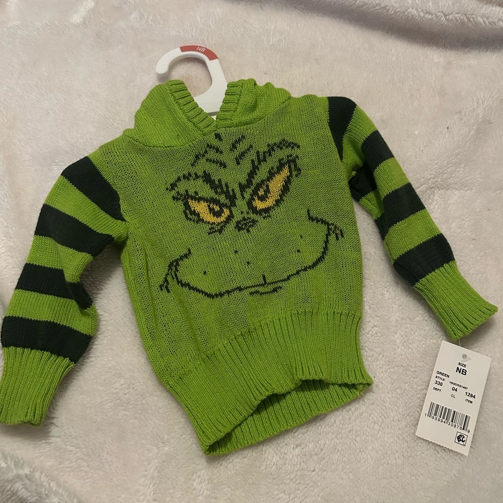 Grinch newborn top
